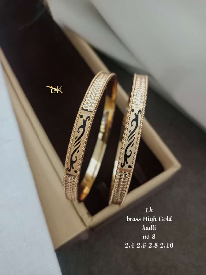 Accessories Designer Bangles Brass High Gold Kadli Catalog

